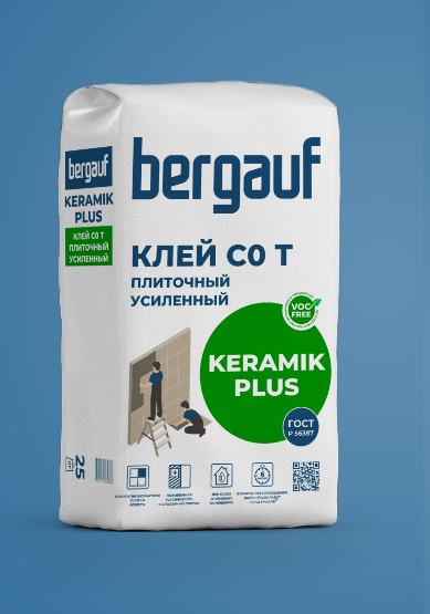 Bergauf Keramik Plus С1 Клей усиленный плиточный 25кг/56