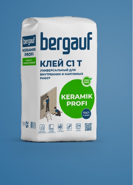 Bergauf Keramik Profi С1 Т Клей универсальный 25кг/56