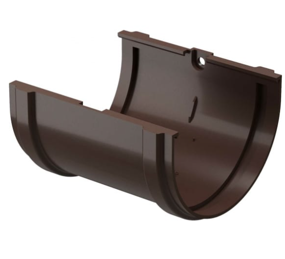 Соединитель желобов D125 Döcke STAL Premium (Шоколад)