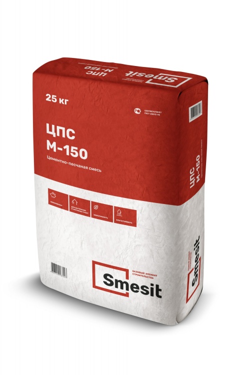 SMESIT Цементно-песчаная смесь М-150 25 кг.